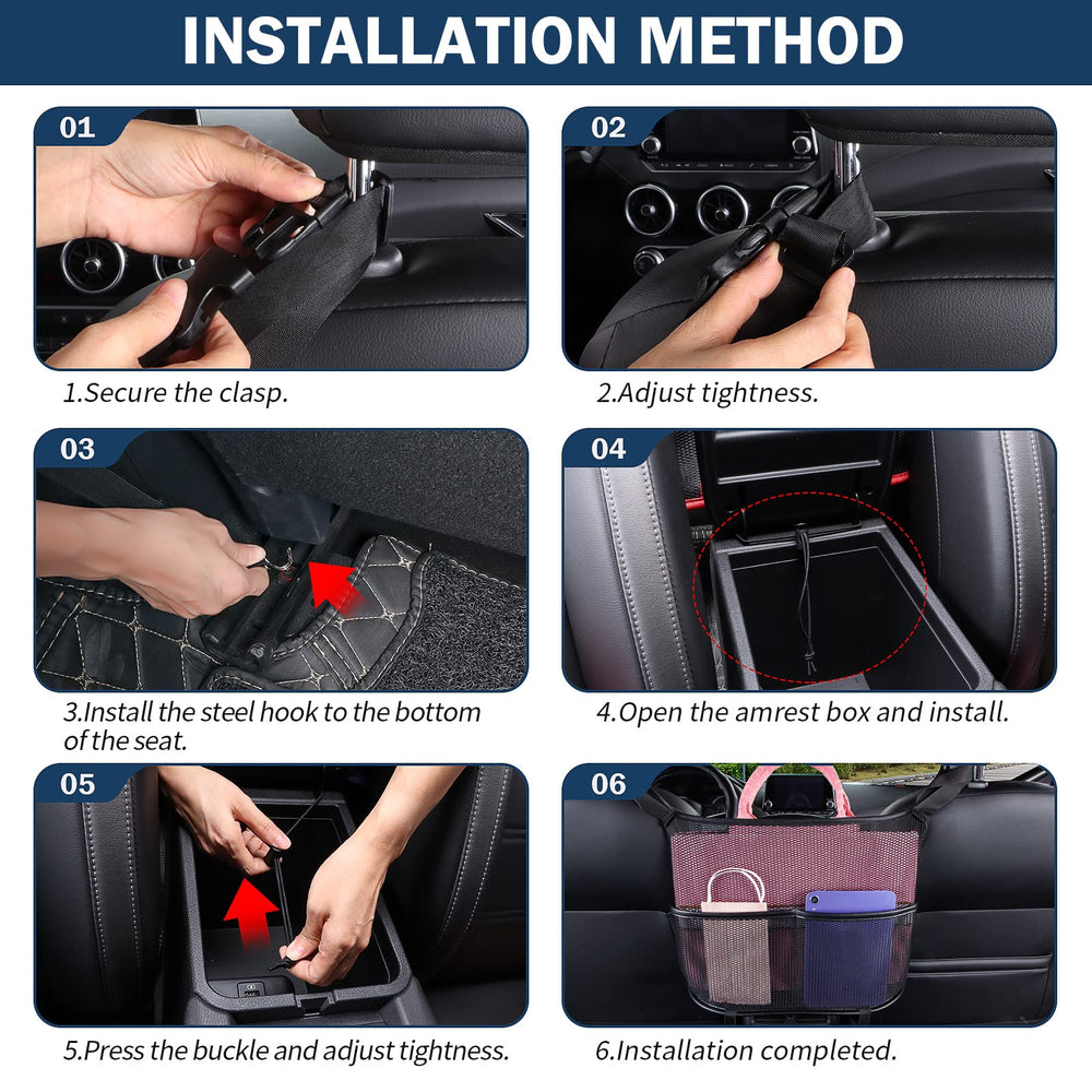 Eing car seat back organizer water-bottle-pocket keeps hydration accessible.