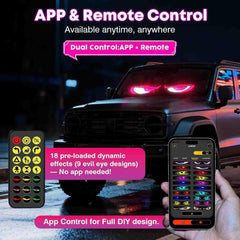 EJ's SUPER CAR USB-powered LED eyes kit powered from car charger