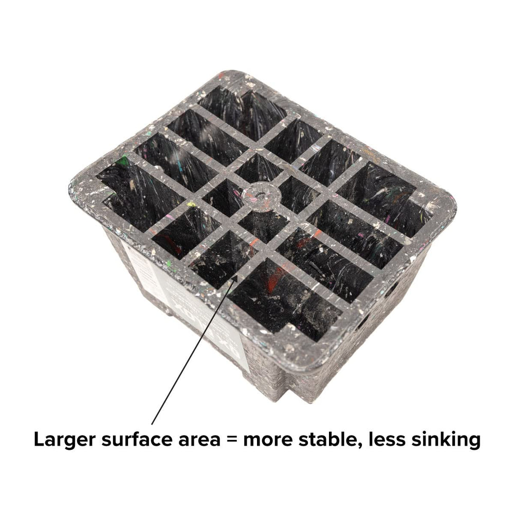 EKON OX BLOX are made in the USA from recycled plastic