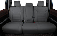 EKR airbags-safe seams, gray stitching close-up for safety compatibility