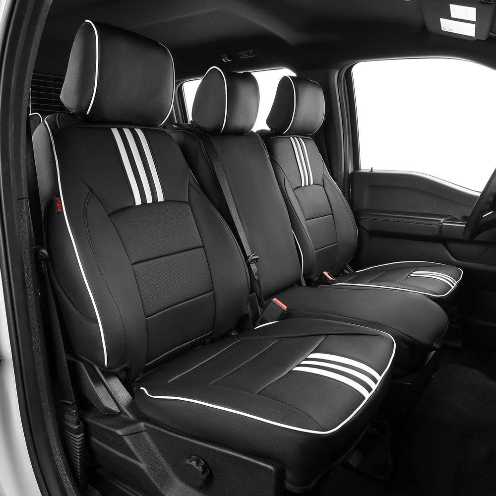 EKR F150 front-seat cover in premium faux leather, adds protection.