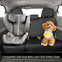 EKR Sienna seat cover with reinforced stitching around airbags for safety