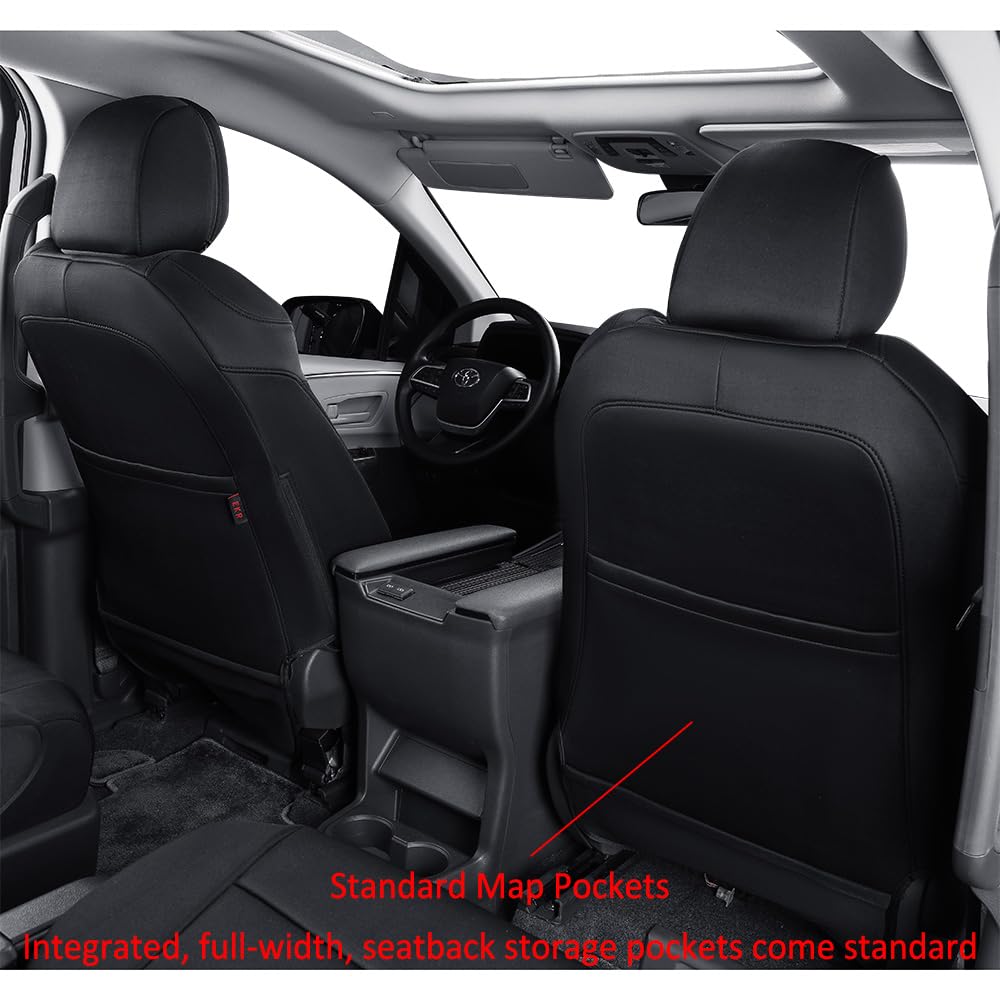 EKR Sienna leather-like material enhances interior while protecting against wear and stains.