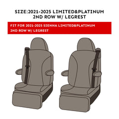 EKR Sienna leather-look seat covers in black with red piping for premium feel