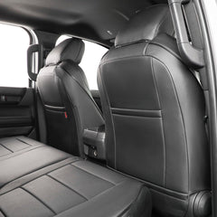 EKR seat covers with secure buckles and zippers for a snug fit.