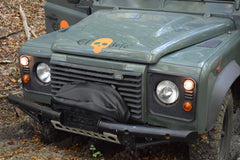 EL JEFE all-season winch cover on ATV and jeep shows versatile use.
