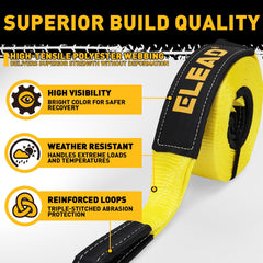 ELEAD 3/4in D-ring shackles ensure secure, heavy-duty connections