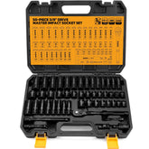 ELEAD front-of-case showing organized 50-piece set and carrying handle for portability