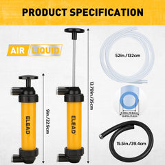 ELEAD inflator hose adapter in use enables simple tire inflation and inflatables.