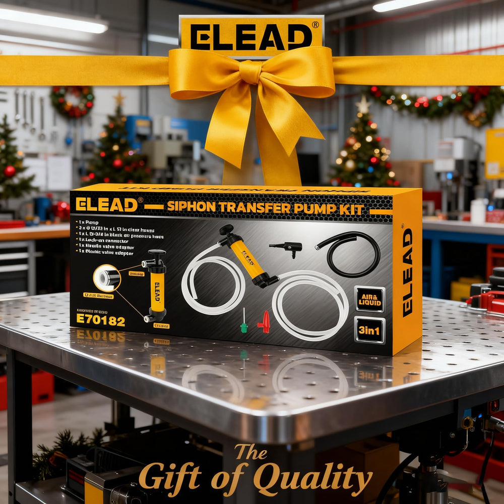 ELEAD multi-function kit consolidates three adapters for fuel, inflatables, and tires.