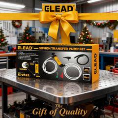ELEAD multi-function kit consolidates three adapters for fuel, inflatables, and tires.