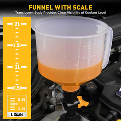 ELEAD flexible hose enables easy access to radiator necks during refills