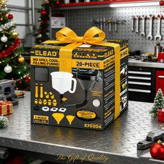 ELEAD in-use setup demonstrating spill-free radiator refilling