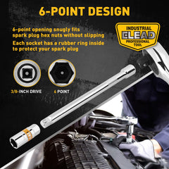 ELEAD spark plug socket 14mm offers metric compatibility and solid grip.