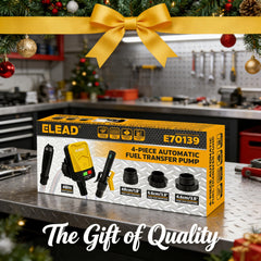 ELEAD yellow portable fuel pump ideal for on-the-go fueling tasks.