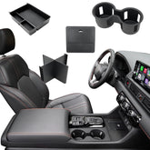 ELECFRESH armrest storage box with divider keeps essentials organized and within reach.
