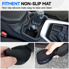 ELECFRESH center console fitment closeup shows seamless integration.