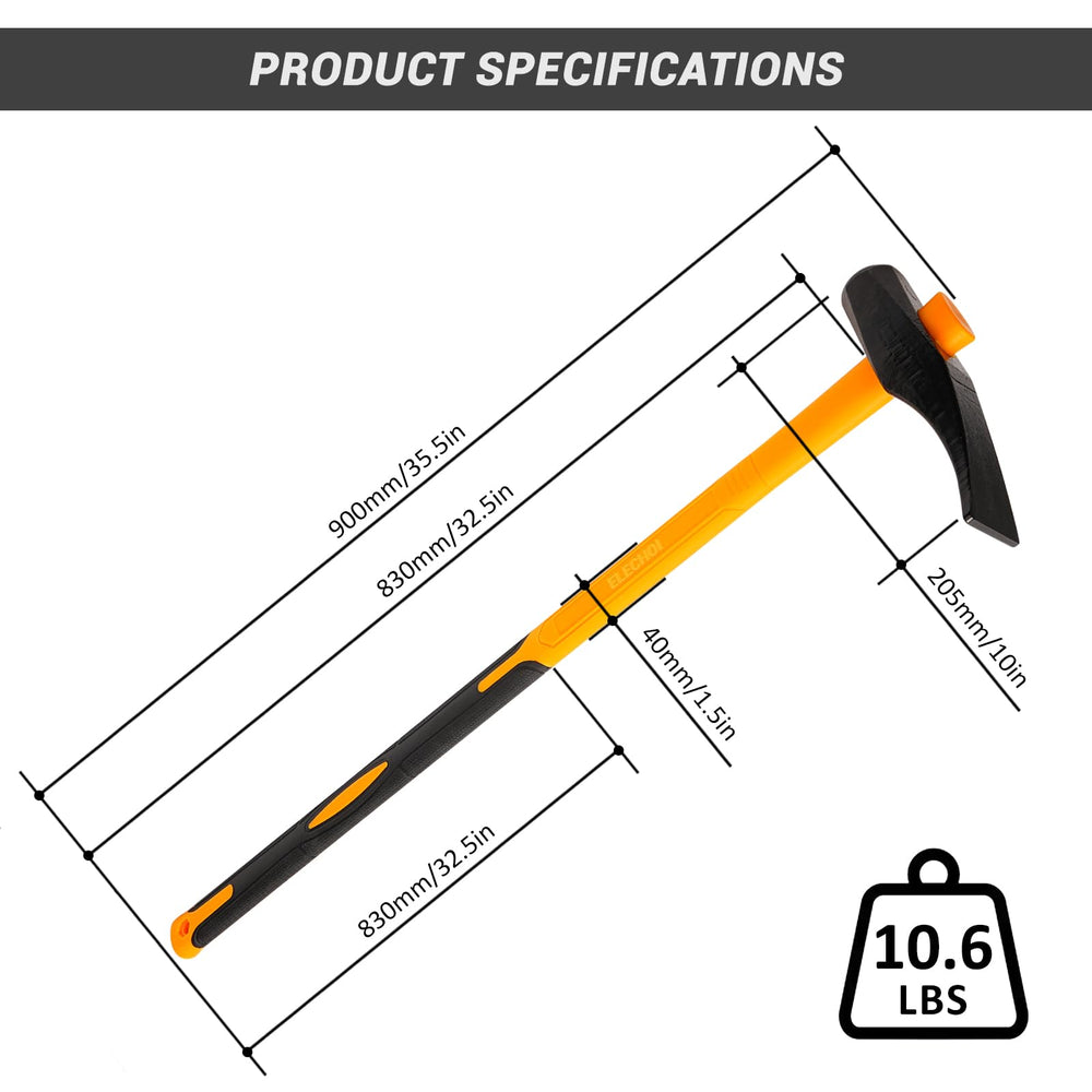 ELECHOI Tire Hammer anti-slip grip enhances stability during use.