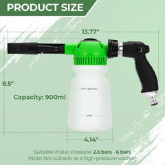 Ergonomic handle provides comfortable control while spraying and adjusting pressure on Elechomes gun