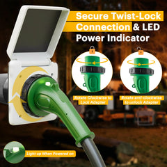 Electery reverse polarity light alerting to wiring issues before setup