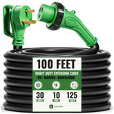 Electery TT-30P to L5-30R twist-lock in use for secure outdoor RV power