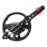 Electop steering lock with 113dB alarm in action to deter theft