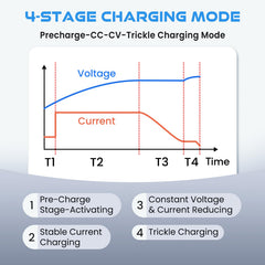LED indicator on the ElectroSmart charger signals charging status at a glance.