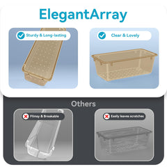 ElegantArray four-sizes drawer trays optimize space with modular compartments