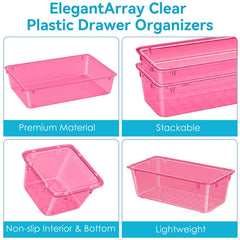 ElegantArray kitchen drawer organizers neatly group utensils and tools.