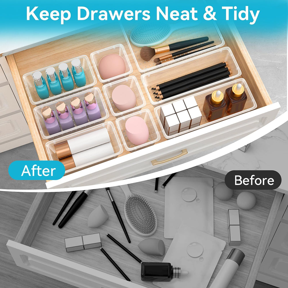 ElegantArray kitchen and vanity setups stay organized with versatile bins