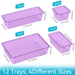 ElegantArray vanity organizer makeup tray with compact compartments.