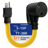 ELEGRP 30A to TT-30R adapter enables RV power at campsites.