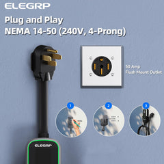 IP67 all weather EV charging durability against rain and snow.