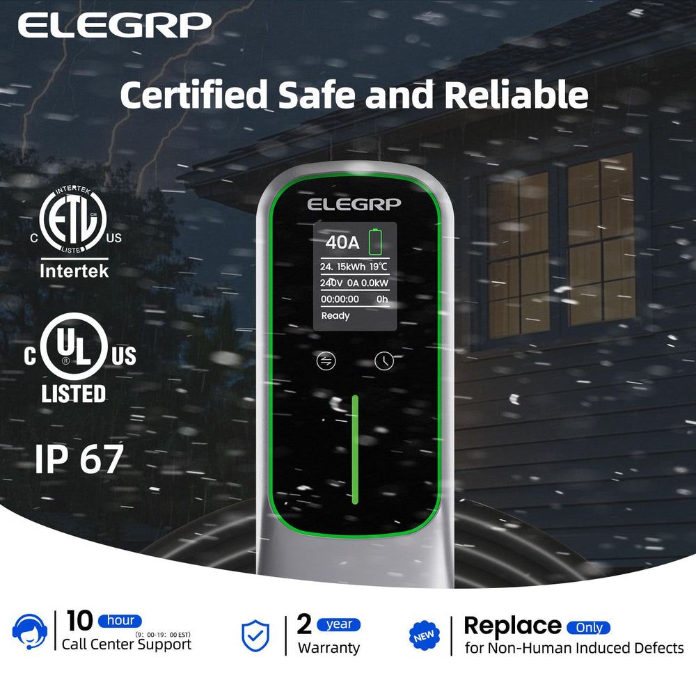 Off peak timing delay supports charging during lower-cost hours up to 12 hours.