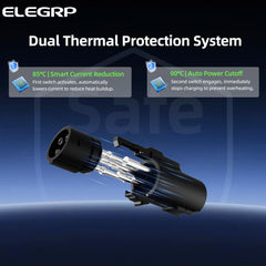 ELEGRP NACS to J1772 adapter rugged weatherproof housing supports outdoor charging