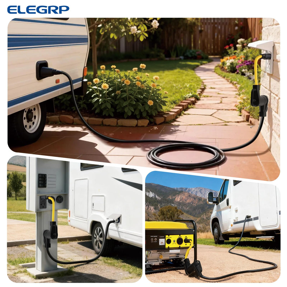 ELEGRP UL standard compliant RV adapter for safe power access