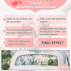 ElekTonny wedding car decor kit enhances vehicle elegance
