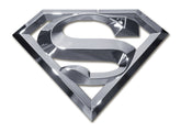 Elektroplate Superman chrome emblem 4.2 x 3.0 inches adds bold DC flair to any vehicle
