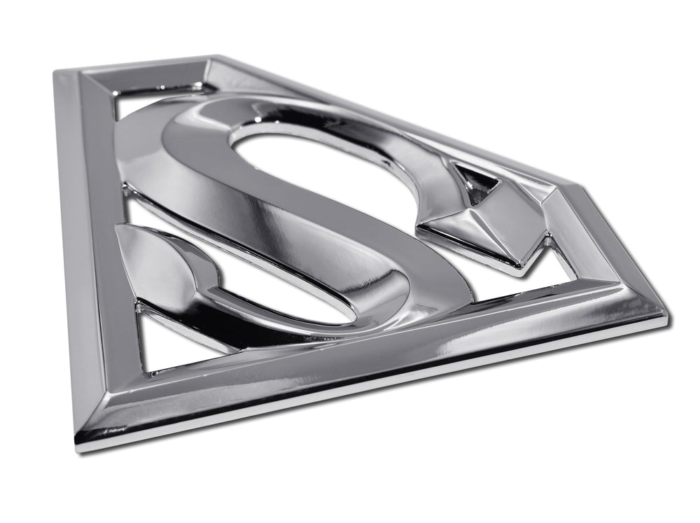 Elektroplate Superman emblem easy peel-and-stick installation