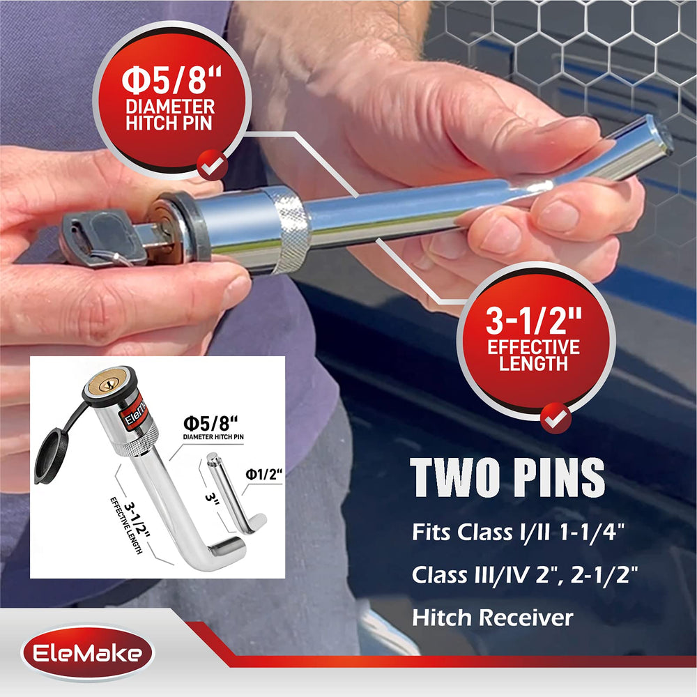 Elemake chrome-plated steel body resists wear for long outdoor use.