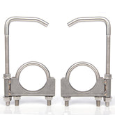 eLifecenter exhaust clamp 2.5in close-up demonstrates secure mounting capability