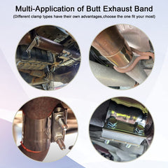 Elifecenter easy-install clamp kit suitable for 4-inch pipes and quick sealing.