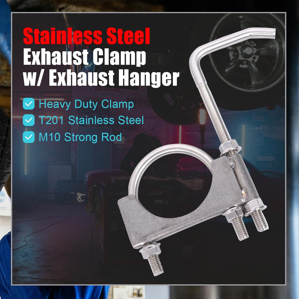 eLifecenter universal fit 2.5in exhaust pipe demo shows adjustable length