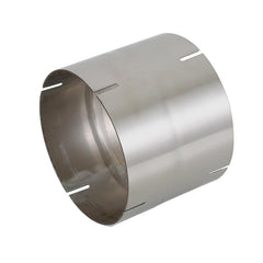 eLifecenter universal ID 5-inch exhaust coupler side view shows durable stainless steel.