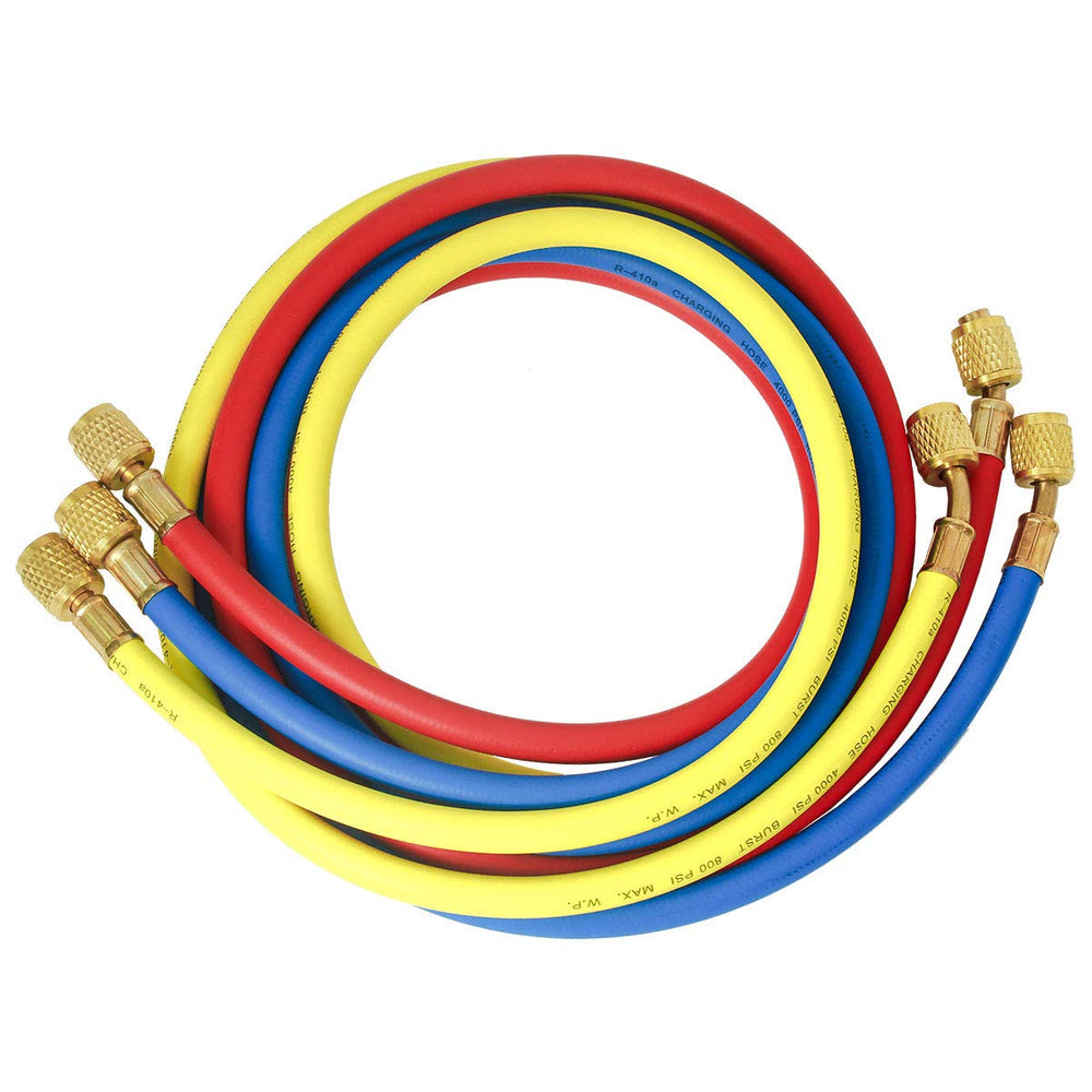 Elitech six-sided crimp provides reliable high-pressure hose connections.