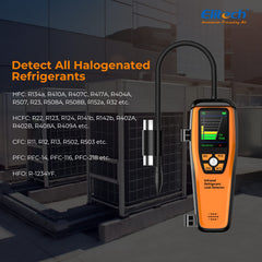 Elitech HVAC leak detector 10-year infrared sensor promotes long-term reliability.