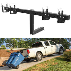ELITEWILL dual trash can hauler front view for easy transport.