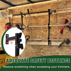 ELITEWILL trimmer rack buckle-secured for quick and safe mounting.