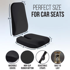 Elmara cushions stay in place with secure straps and anti-slip bottoms.