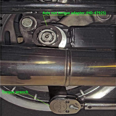 ELONN rear axle torque adapter for 1/2-inch drive, ensures precise torque during maintenance